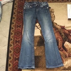 Miss Me Jeans, medium wash, slight wear